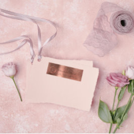 Rosa Rose VIP Monogramm-Rücksendeadressen-Aufklebe