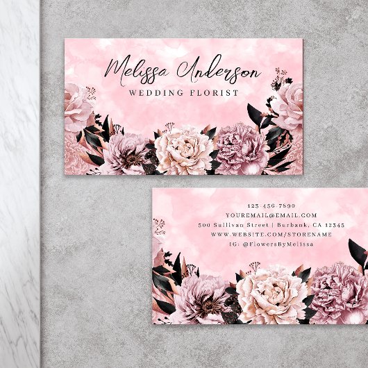 Rosa Rose Visitenkarte