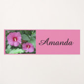 Rosa Rose von Sharon, Personalisierter Name Yogamatte (Vorderseite (Horizontal))