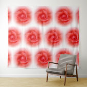 Rosa Rose Wandteppich (Beispiel (Horizontal))