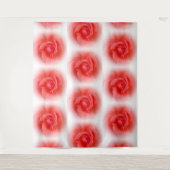 Rosa Rose Wandteppich (Vorderseite)