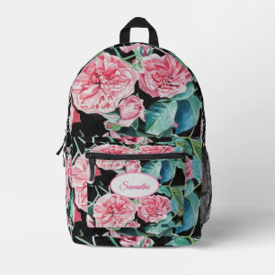 Rosa Rose Wasserfarben Girls Rucksack