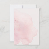 Rosa Rose Watercolor UAWG RSVP Karte (Rückseite)