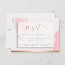 Rosa Rose Watercolor UAWG RSVP Karte