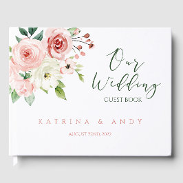 Rosa Rose Wedding Gästebuch