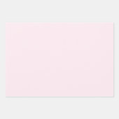 Rosa Rose Weichweich weißes Pastellfarben Geschenkpapier Set (Vorderseite)