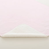 Rosa Rose Weichweich weißes Pastellfarben Sherpadecke (3/4)