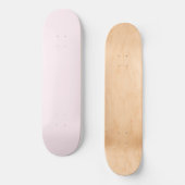 Rosa Rose Weichweich weißes Pastellfarben Skateboard (Vorderseite)