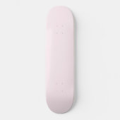 Rosa Rose Weichweich weißes Pastellfarben Skateboard (Vorderseite)