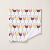 Rosa Rosé Weinkultur und Erde Weinroute Mendrisiot Badhandtuch Set (Waschlappen)