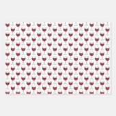 Rosa Rosé Weinkultur und Erde Weinroute Mendrisiot Geschenkpapier Set (Vorderseite 3)