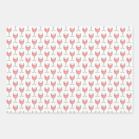 Rosa Rosé Weinkultur und Erde Weinroute Mendrisiot Geschenkpapier Set (Vorderseite 2)