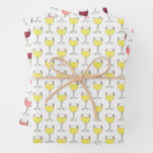 Rosa Rosé Weinkultur und Erde Weinroute Mendrisiot Geschenkpapier Set (Beispiel)