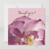 Rosa Rose, Werden Sie meine Blumenkarten sein? Einladung (Rückseite)