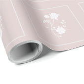 Rosa-Rose-Wrapping-Papier Geschenkpapier (Rolleneckpunkt)