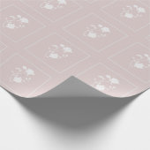 Rosa-Rose-Wrapping-Papier Geschenkpapier (Ecke)