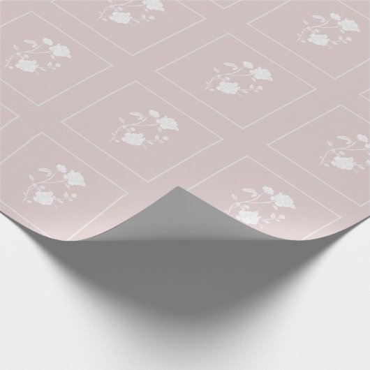 Rosa-Rose-Wrapping-Papier Geschenkpapier (Ecke)