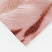 Rosa Rose Zebra Fleecedecke (Ecke)