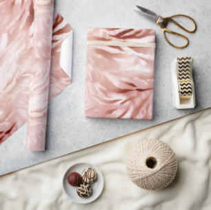 Rosa Rose Zebra Geschenkpapier