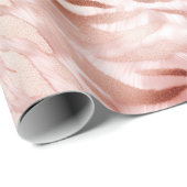 Rosa Rose Zebra Geschenkpapier (Rolleneckpunkt)