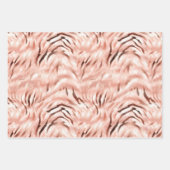 Rosa Rose Zebra Geschenkpapier Set (Vorderseite 2)