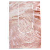 Rosa Rose Zebra Mittlere Geschenktüte (Rückseite)