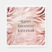 Rosa Rose Zebra Serviette (Vorderseite)