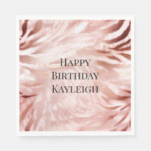 Rosa Rose Zebra Serviette