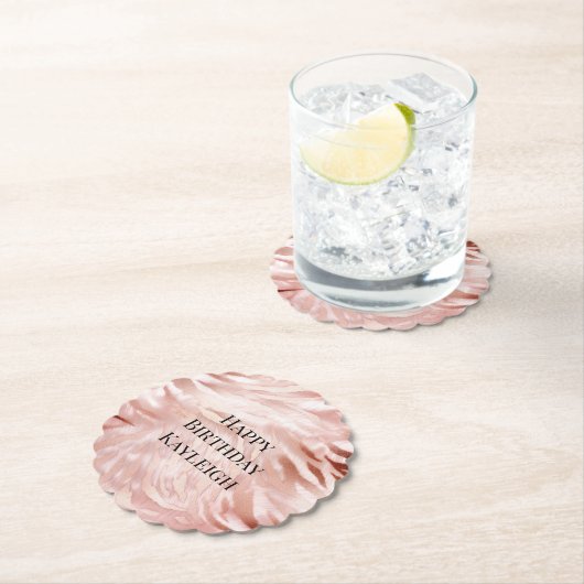 Rosa Rose Zebra Untersetzer (Vor Ort)