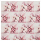 Rosa Roseblumenwatercolor-nähendes Muster-Gewebe Stoff (Muster)