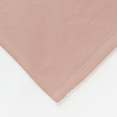 Rosa Roségold Glitter Monogramm Name Fleecedecke (Ecke)