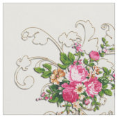 Rosa Rosen 5x8 Stoff (Nahaufnahme)