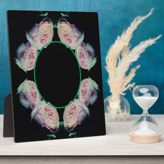 Rosa Rosen Abstrakt hinzufügen Ihr eigenes Foto Fotoplatte (Seite)