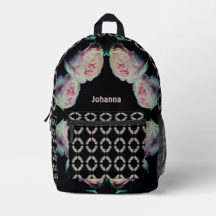 Rosa Rosen Abstrakt Personalisiert Bedruckter Rucksack