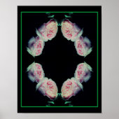 Rosa Rosen Abstrakt Poster (Vorne)