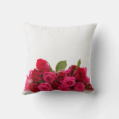 Rosa Rosen Accessoires Schlafzimmer oder Wohnzimme Kissen (Rückseite)