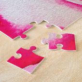 Rosa Rosen Aquarellkunst Puzzle (Seite)