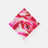 Rosa Rosen Aquarellkunst Serviette (Ecke)