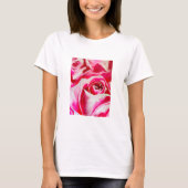 Rosa Rosen Aquarellkunst T-Shirt (Vorderseite)
