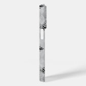 Rosa Rosen auf grauem Hintergrund Case-Mate iPhone Hülle (Rückseite / Rechts)