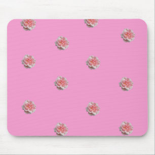 Rosa Rosen auf Rosa Mousepad