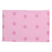 Rosa Rosen auf rosa Reversible Kissenbezug (Rückseite)