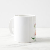 Rosa Rosen auf Tasse (Vorderseite Links)