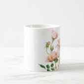 Rosa Rosen auf Tasse (Mittel)