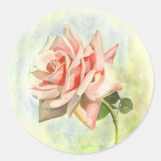Rosa Rosen Aufkleber