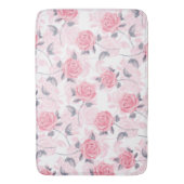 Rosa Rosen Badematte (Vorderseite Vertikal)