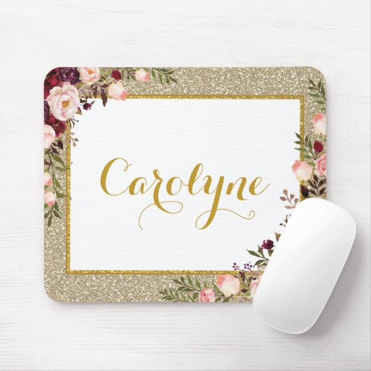 Rosa Rosen bezaubernder Mousepad (Mit Mouse)