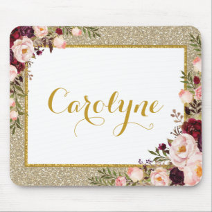 Rosa Rosen bezaubernder Mousepad