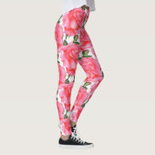 Rosa Rosen Bläserei Leggings (Rechts)