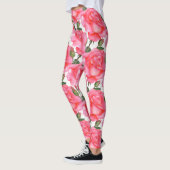 Rosa Rosen Bläserei Leggings (Links)